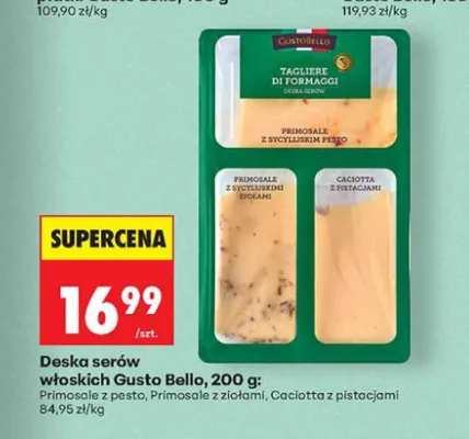 Deska serów włoskich Gusto Bello promocja w Biedronka