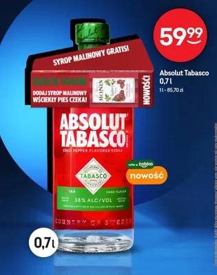 Wódka Tabasco chili pepper flavored promocja w Żabka