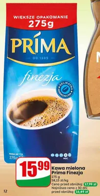 Kawa mielona Prima Finezja promocja w Dino