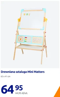 Drewniana sztaluga Mini Matters 65x41 cm promocja w Action