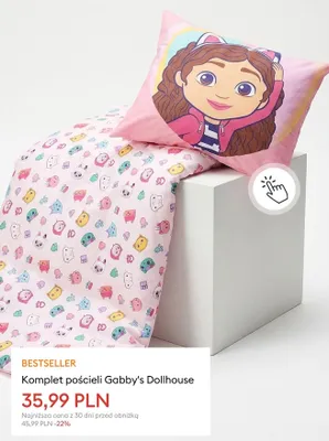 Komplet pościeli Gabby's Dollhouse promocja w Sinsay