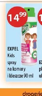 Spray na komary i kleszcze Expel Kids 90ml promocja w Drogerie Laboo