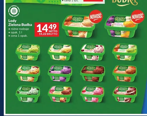 Lody Zielona Budka Słony Karmel promocja w Makro