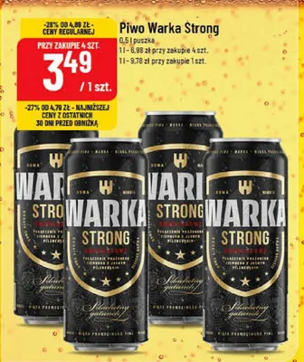 Piwo Warka Strong promocja w POLOmarket
