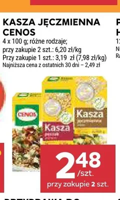 Kasza jęczmienna Cenos promocja w Stokrotka