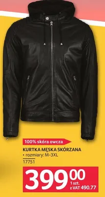 Kurtka męska skórzana promocja w Selgros
