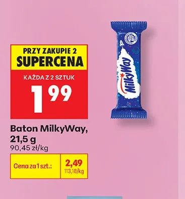 Baton MilkyWay promocja w Biedronka