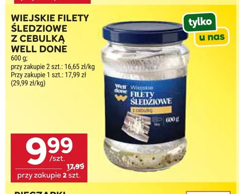 Wiejskie filety śledziowe z cebulką Well Done promocja w Stokrotka