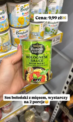 Sos boloński z mięsem Sokołów Fusion Express promocja w Dino
