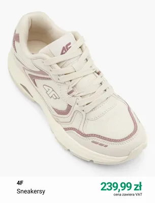 Sneakersy 4F promocja w Deichmann