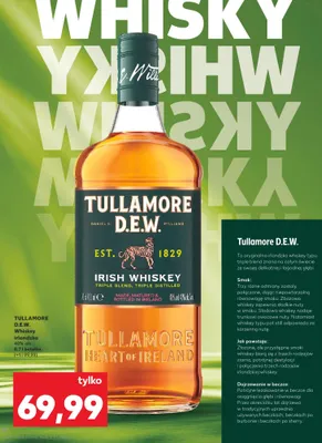 Whiskey irlandzka 0,7 l promocja w Kaufland