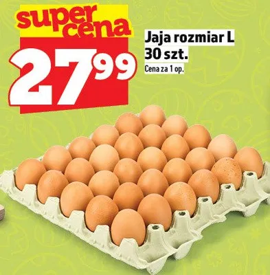 Jaja rozmiar L promocja w TOPAZ