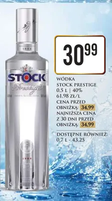 Wódka Stock Prestige promocja w Dino