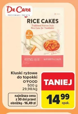 Kluski ryżowe do topokki O'Food promocja w Carrefour