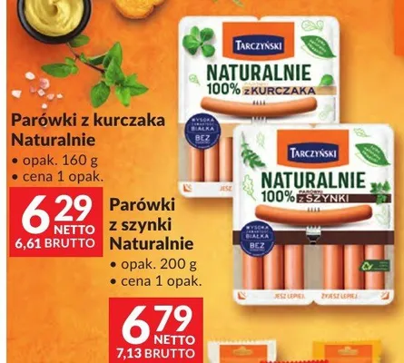 Parówki z szynki Naturalnie promocja w Makro