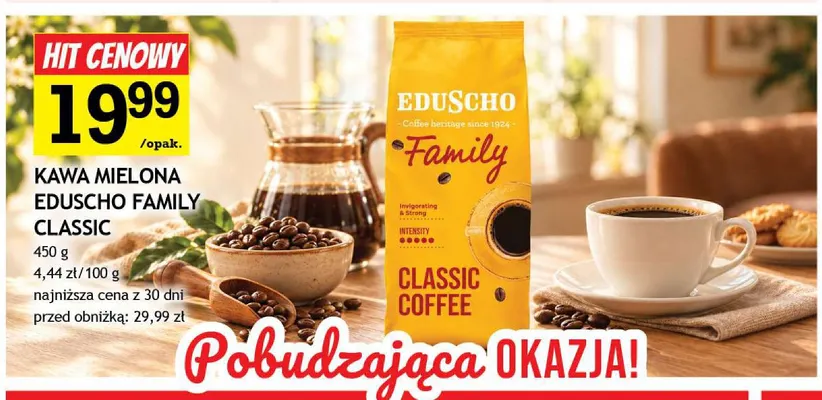 Kawa mielona Eduscho Family Classic promocja w Gram Market