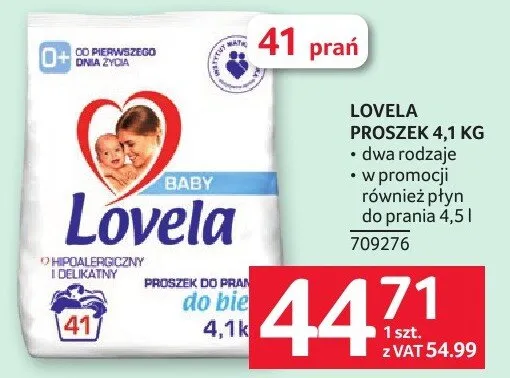 Proszek LOVELA PROSZEK 4,1 KG dwa rodzaje promocja w Selgros