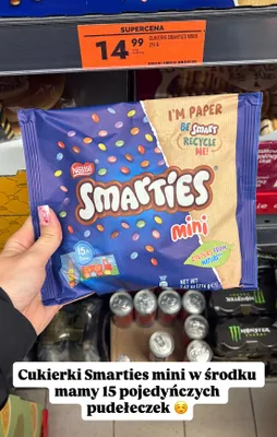 Cukierki Nestle Smarties mini promocja w Biedronka