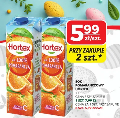 Sok pomarańczowy Hortex promocja w Top Market