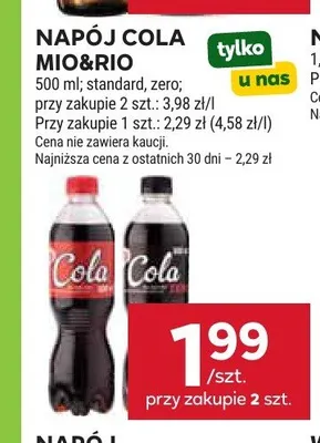 Napój Cola Mio&Rio Zero promocja w Stokrotka