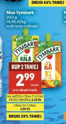 Mus Tymbark Kala promocja w Delikatesy Centrum