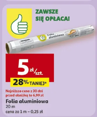 Folia aluminiowa promocja w Auchan