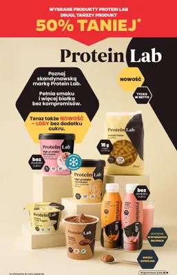 Shake proteinowy salted caramel flavour Protein Lab promocja w Netto