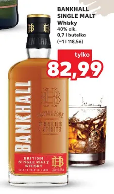 Whisky Bankhall Single Malt promocja w Kaufland