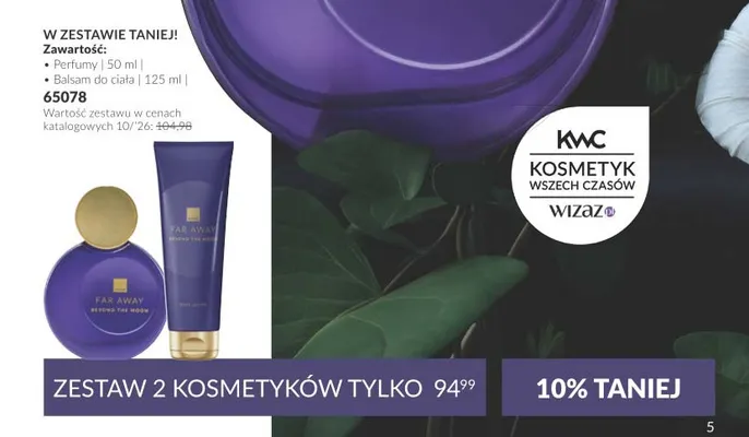 Zestaw perfumy Far Away Beyond The Moon + balsam do ciała Far Away Beyond The Moon Avon promocja w AVON