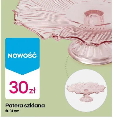 Patera szklana śr. 31 cm promocja w Pepco