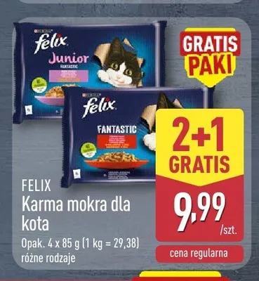 Karma mokra dla kota Felix Fantastic promocja w Aldi