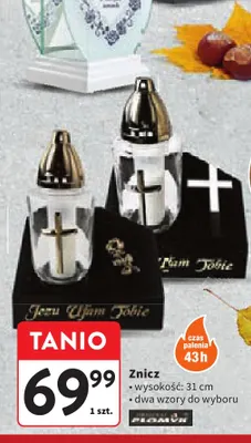 Znicz 31 cm promocja w Intermarche