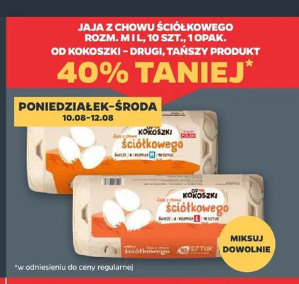 Jaja z chowu ściółkowego Od Kokoszki rozmiar L promocja w Netto