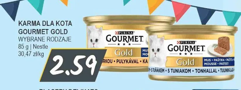 Karma dla kota Gourmet Gold promocja w Słoneczko