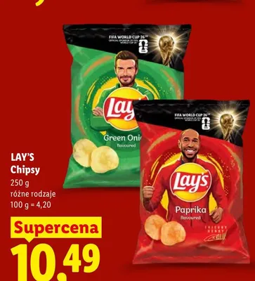 Chipsy Lay's Paprika promocja w Lidl