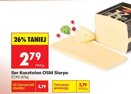 Ser Kasztelan OSM Sierpc promocja w Biedronka