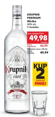 Wódka Krupnik Premium promocja w Kaufland