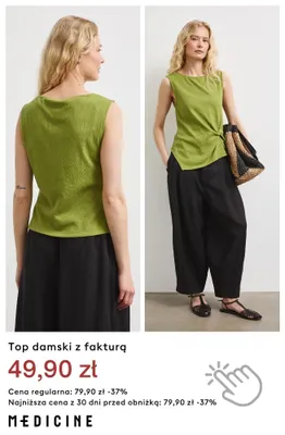 Top damski z fakturą Medicine promocja w Medicine