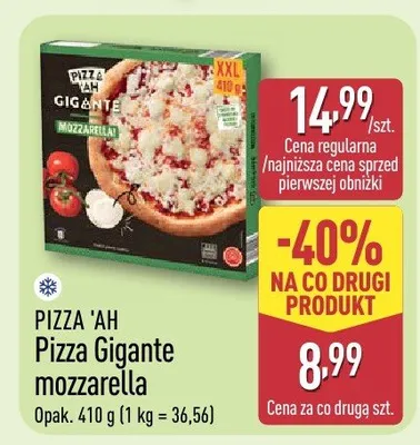 Pizza Gigante mozzarella promocja w Aldi