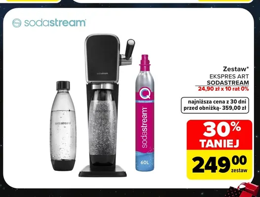 Zestaw ekspres Art SodaStream promocja w Carrefour