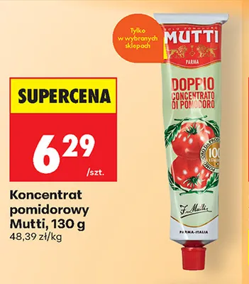 Koncentrat pomidorowy Mutti promocja w Biedronka