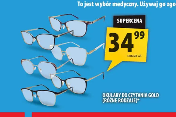 Okulary do czytania Gold promocja w Arhelan