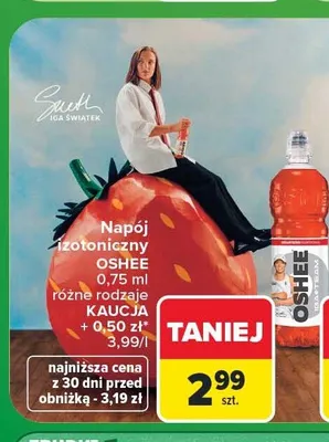 Napój izotoniczny Oshee Orange promocja w Carrefour