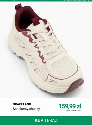 Sneakersy chunky Graceland promocja w Deichmann
