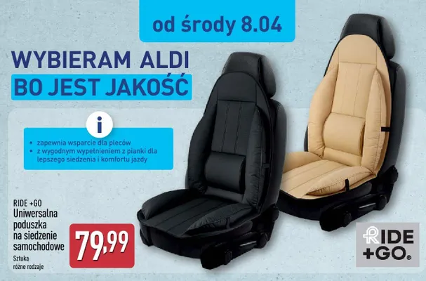 Uniwersalna poduszka na siedzenie samochodowe promocja w Aldi