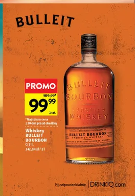Whiskey Bulleit Bourbon promocja w Intermarche