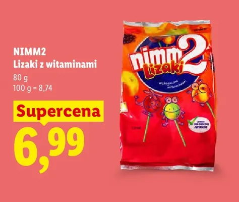 Lizaki z witaminami Nimm2 promocja w Lidl