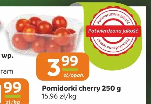 Pomidorki cherry promocja w Społem Częstochowa