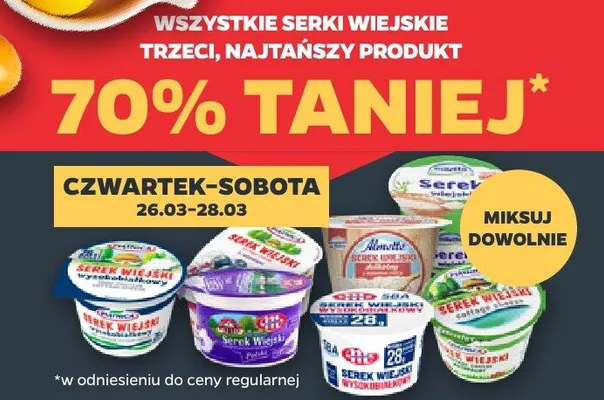 Serki wiejskie TRZECI -70% promocja w Netto
