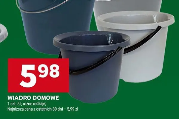 Wiadro domowe promocja w Stokrotka